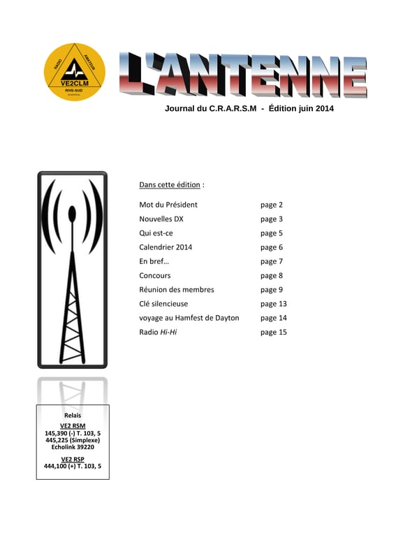 L'Antenne - juin 2014